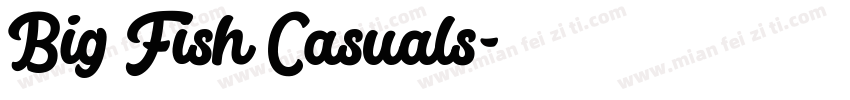 Big Fish Casuals字体转换